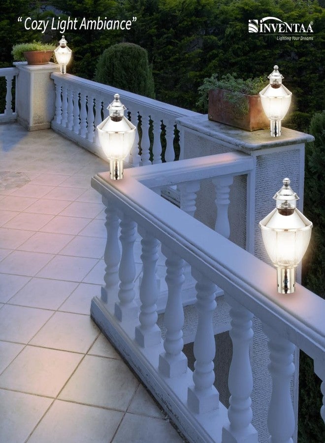 INVENTAA LED Gate Light for Home Gate Waterproof | IP65 Stainless Steel Finish Gate Light for Outdoor Home and Commercial Spaces | Compound Wall Lights Outdoor Waterproof (Pack of 2) - Image 2